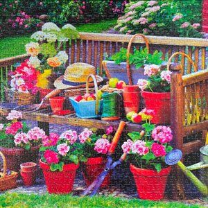 Garden bench, 1000 piece puzzle, Eurographics Puzzles